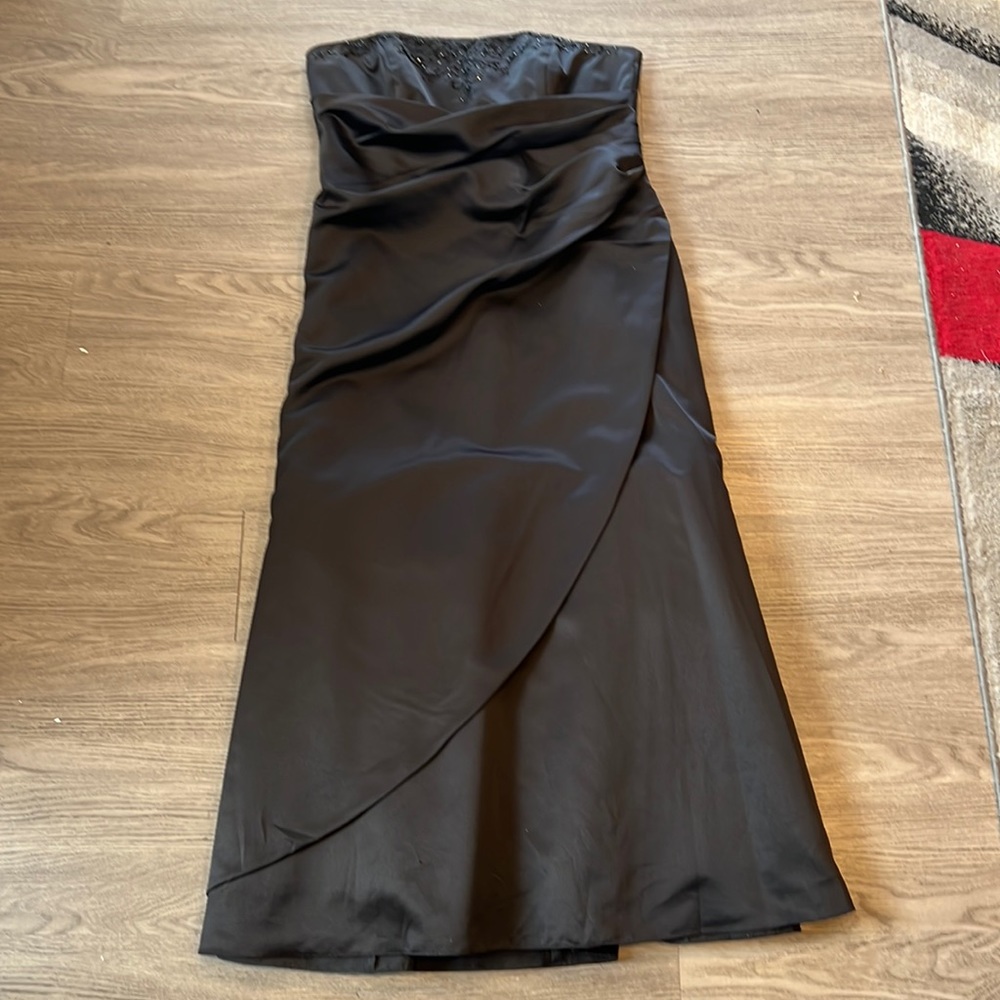 Beautiful black Dave’s bridal dress